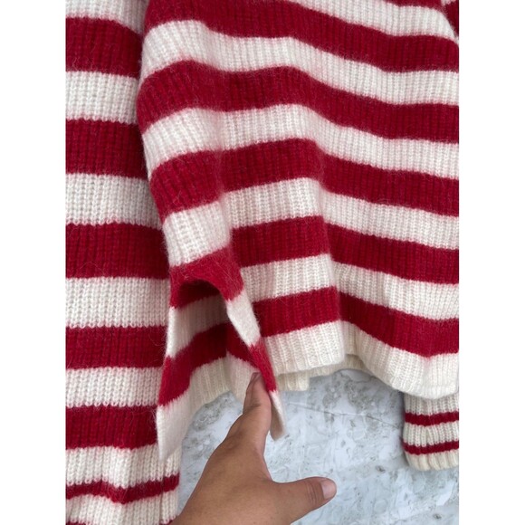 BAUM UND PFERDGARTEN Chikita Striped Wool-alpaca Blend Turtleneck Sweater small - Picture 6 of 11